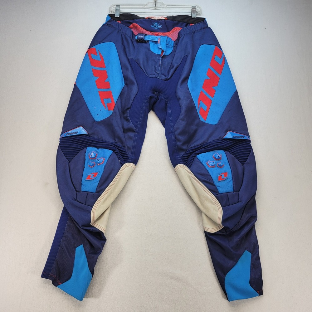One Industries Defcon Moto Pants Mens 34 Blue Motocross Racing Gear